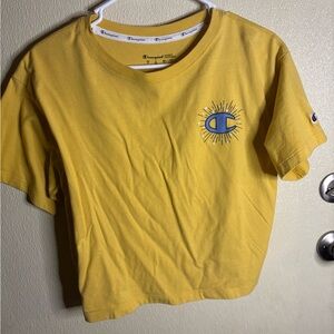 Champion Yellow Crop Top